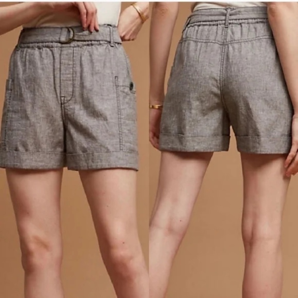 Anthropologie Marnie Belted Shorts